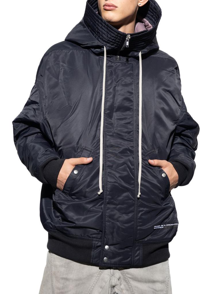ジャケット・アウター Rick Owens HOODED FLIGHT BOMBER DOWN 46 RICK OWENS DRKSHDW | GIMP FLIGHT BOMBER JACKET