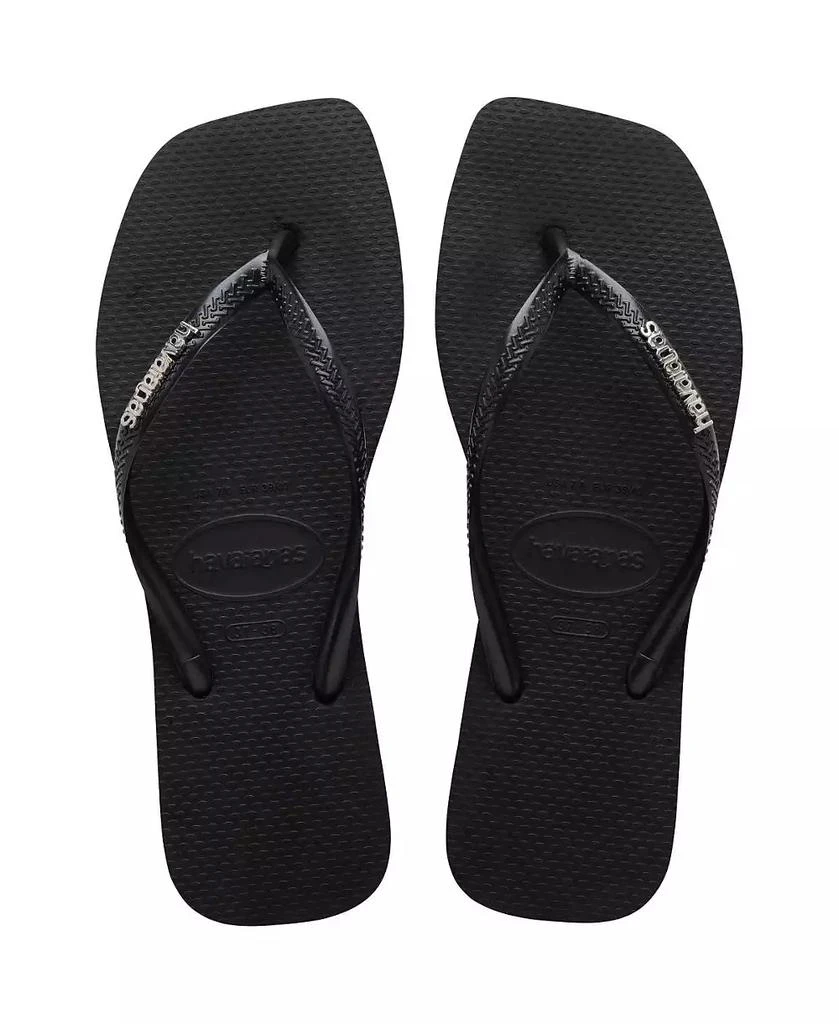 Havaianas Women's Slim Square Logo Metallic Sandals 4