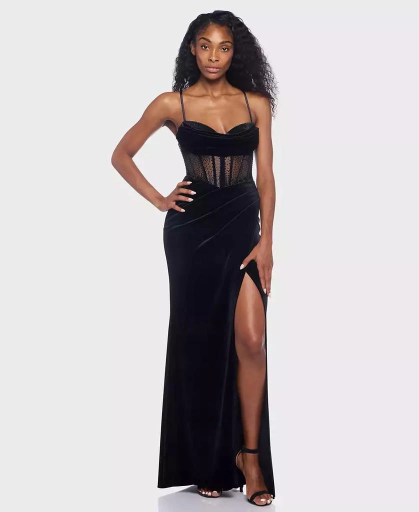 Shop Junior's Sweetheart Neck Lace-Up Back Gown on Sale at BeyondStyle   Get 61% Off Junior's Sweetheart Neck Lace-Up Back Gown with Limited-Time  Flash Deals, Exclusive Discounts, and Special Offers. Enjoy Unbeatable
