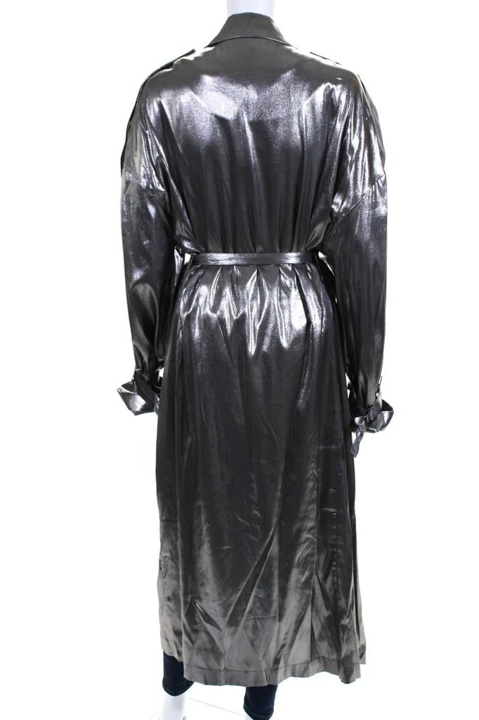LAPOINTE Lapointe Silver Trench Coat 4