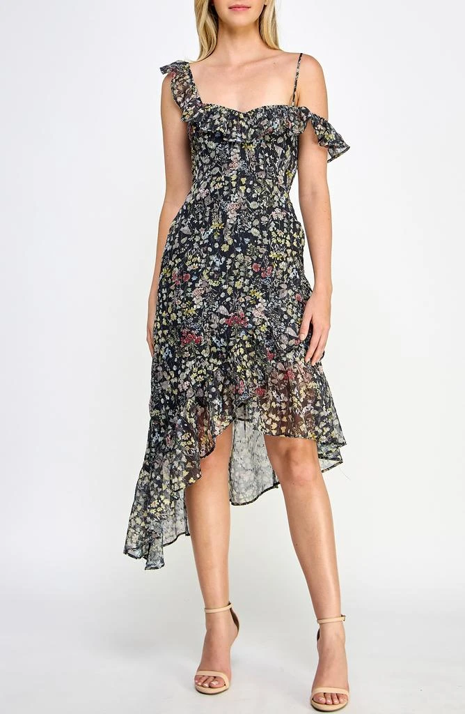 navy blue dress for baby girl open edit by NORDSTROM asymmetric main image 0