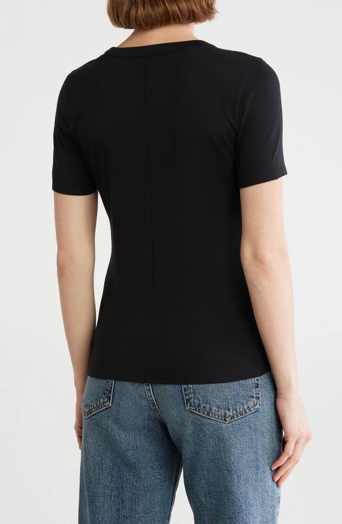 Melrose and Market Cotton Blend Fitted Tee 2