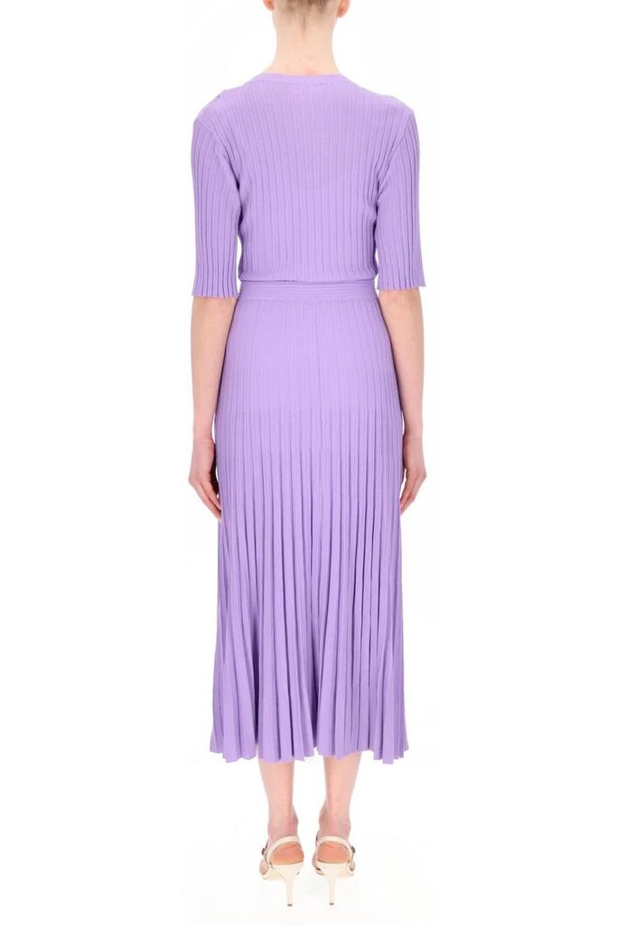 P.A.R.O.S.H. P.A.R.O.S.H. V-Neck Pleated Midi Dress 2
