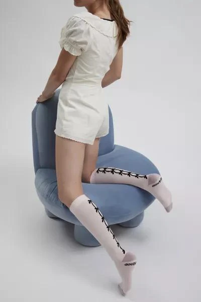 Doublesoul Doublesoul Mina Bow Ultra-High Sock 1