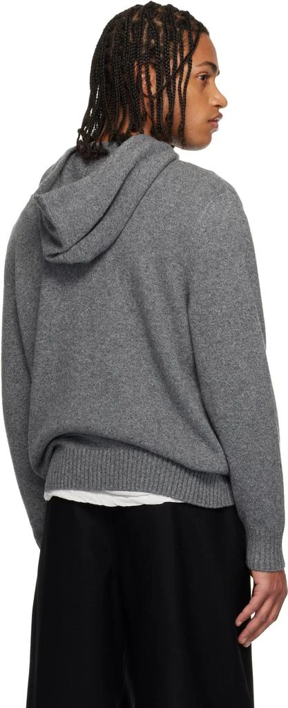 Givenchy Gray Cashmere Knit Hoodie 3