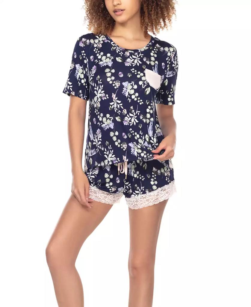 Honeydew Intimates Women's Something Sweet Rayon Shortie Pajama Set, 2 Piece