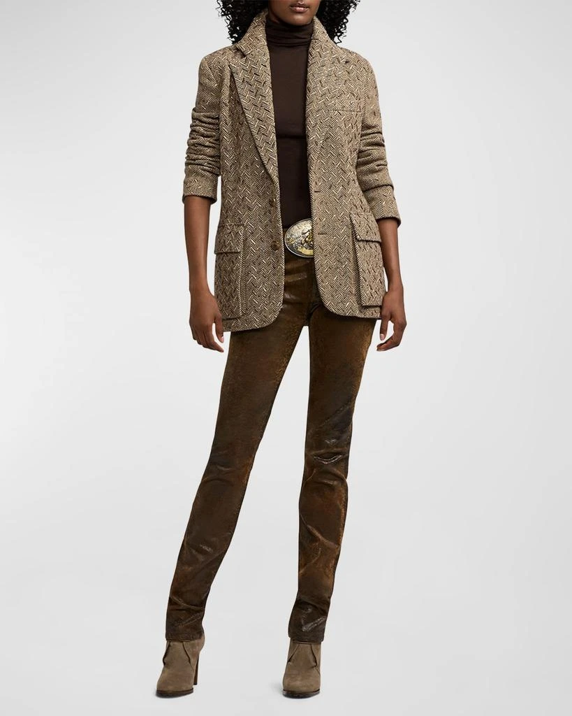 Ralph Lauren Preston Embellished Herringbone Jacket 2