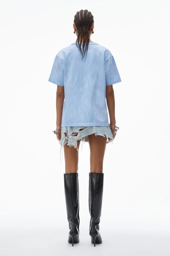 Alexander Wang puff logo tee in cotton jersey 4