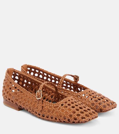 Souliers Martinez Paris woven leather ballet flats