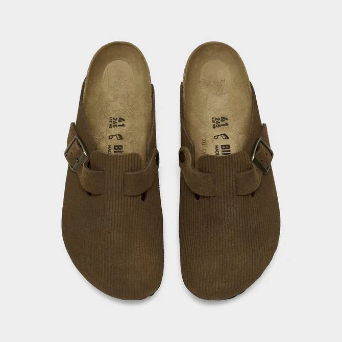 Birkenstock Men's Birkenstock Boston Corduroy Suede Embossed Clogs 5