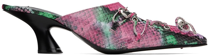Acne Studios Multicolor Lace-Up Mules 1