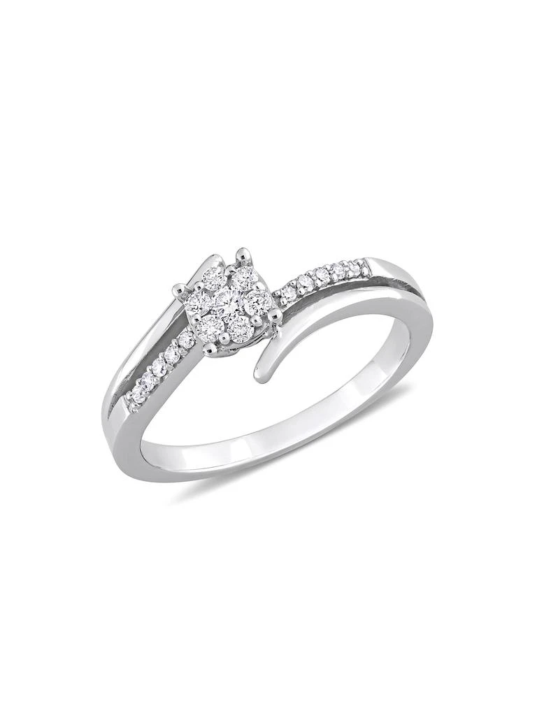 Sonatina 14K White Gold 
0.18 TCW Diamond Ring 1