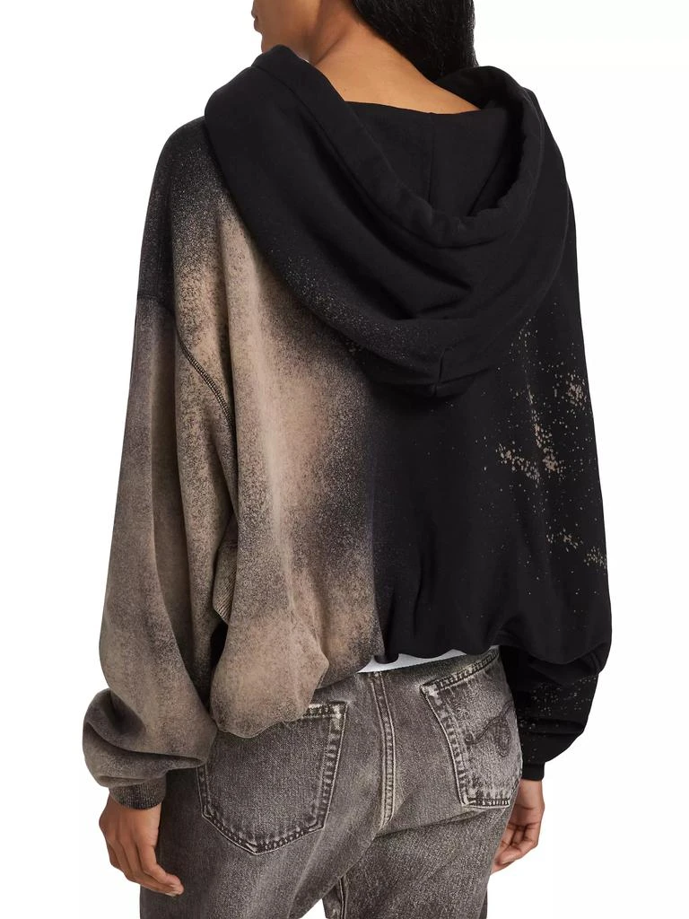R13 Bleached Cotton Crop Hoodie 5