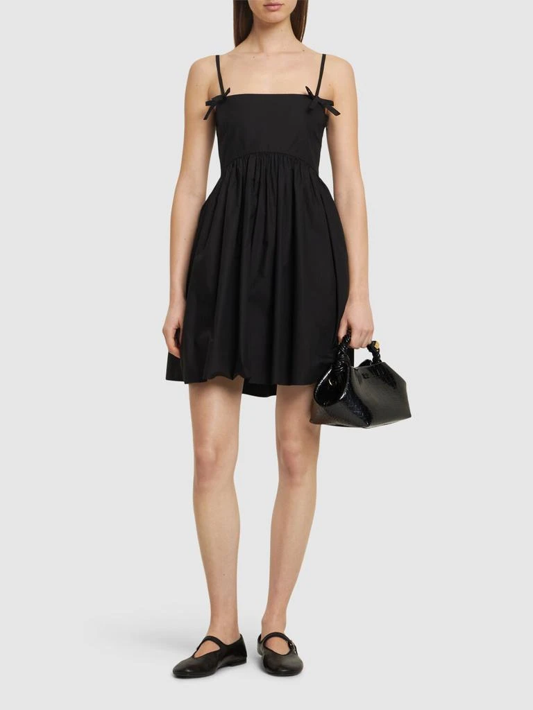 Ganni Cotton Poplin Mini Dress 1