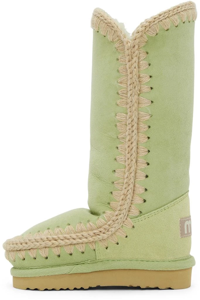 Mou SSENSE Exclusive Kids Green Boots 3