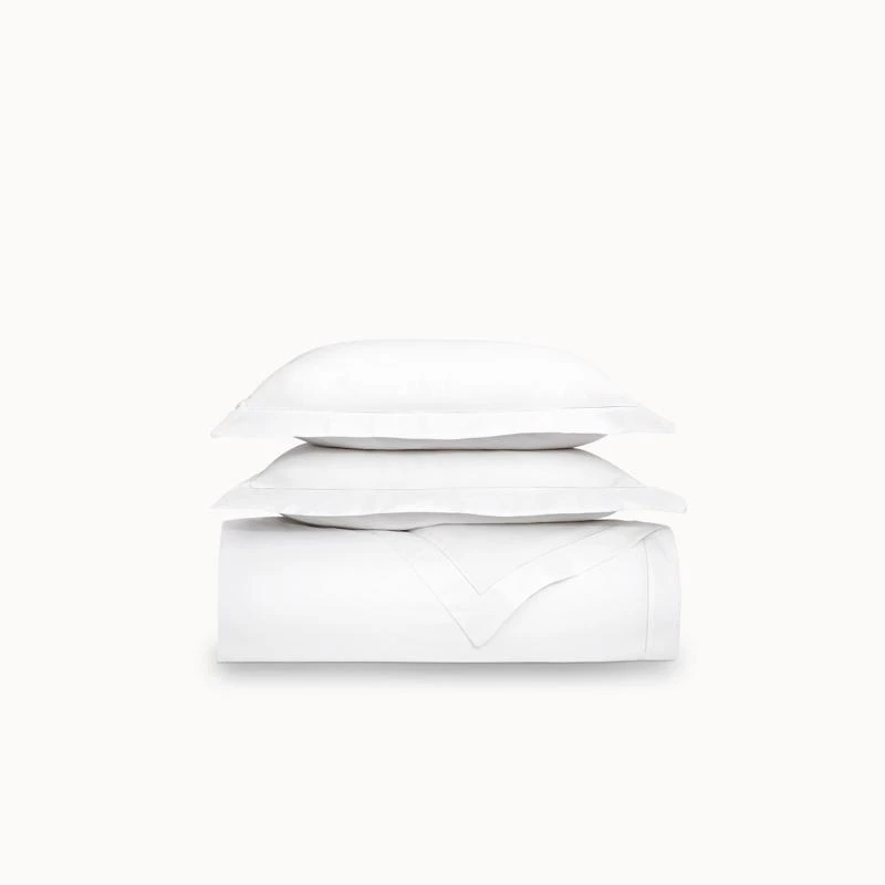 Ela Lane Signature Sateen Hemstitched Duvet Cover QUEEN 1