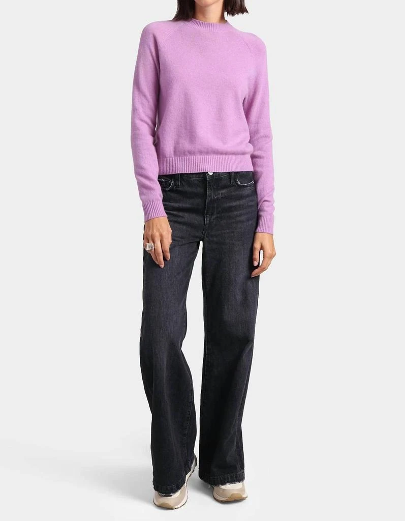 Minnie Rose Minnie Rose - Cashmere Long Sleeve Shrunken Top 4