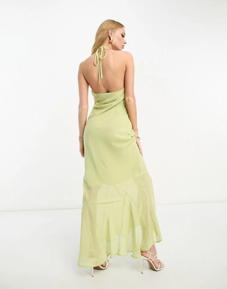 slim fit dress slacks Zapaka Women Green Prom Dress with Slit Spaghetti Straps V-Neck Mermaid Pleated Corset Long Evening Dress, Green / US18W