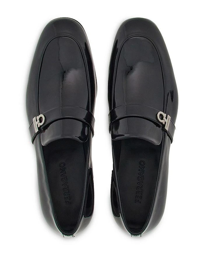 Salvatore Ferragamo Men's Deal Gancio Patent Leather Loafers 2