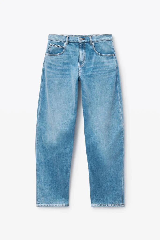 Alexander Wang low-rise rounded oversized jeans in brushed denim 2