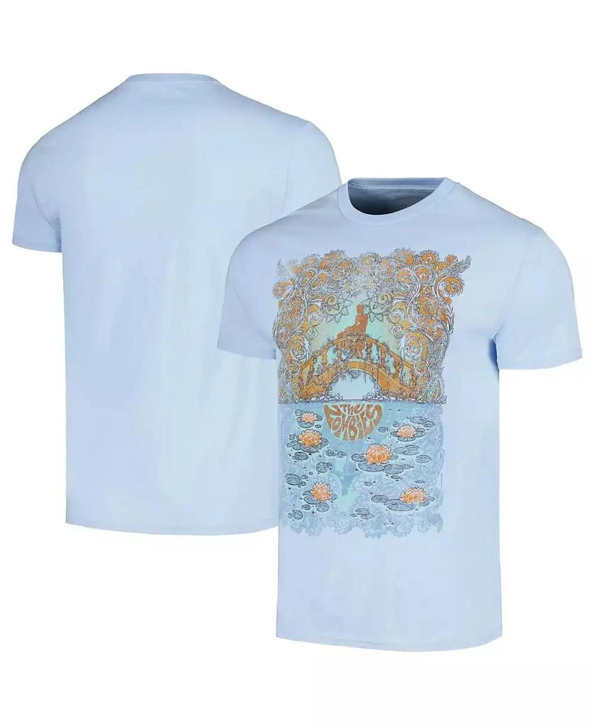 Manhead Merch Men's Light Blue The Zombies Bridge Distressed Graphic T-shirt 1
