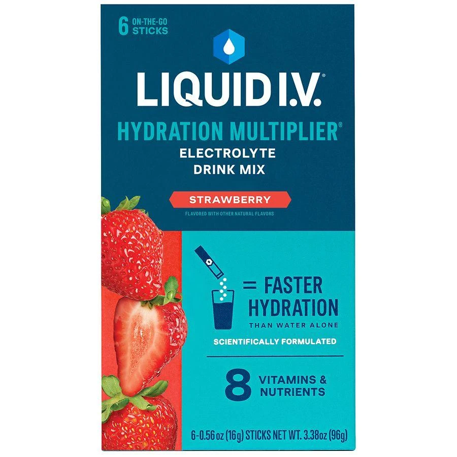 Liquid I.V. Electrolyte Drink Mix Strawberry, 6ct 1