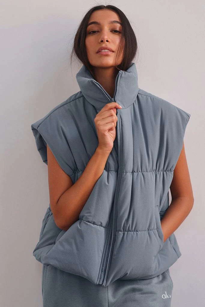 Alo Incline Puffer Vest - Steel Grey 6