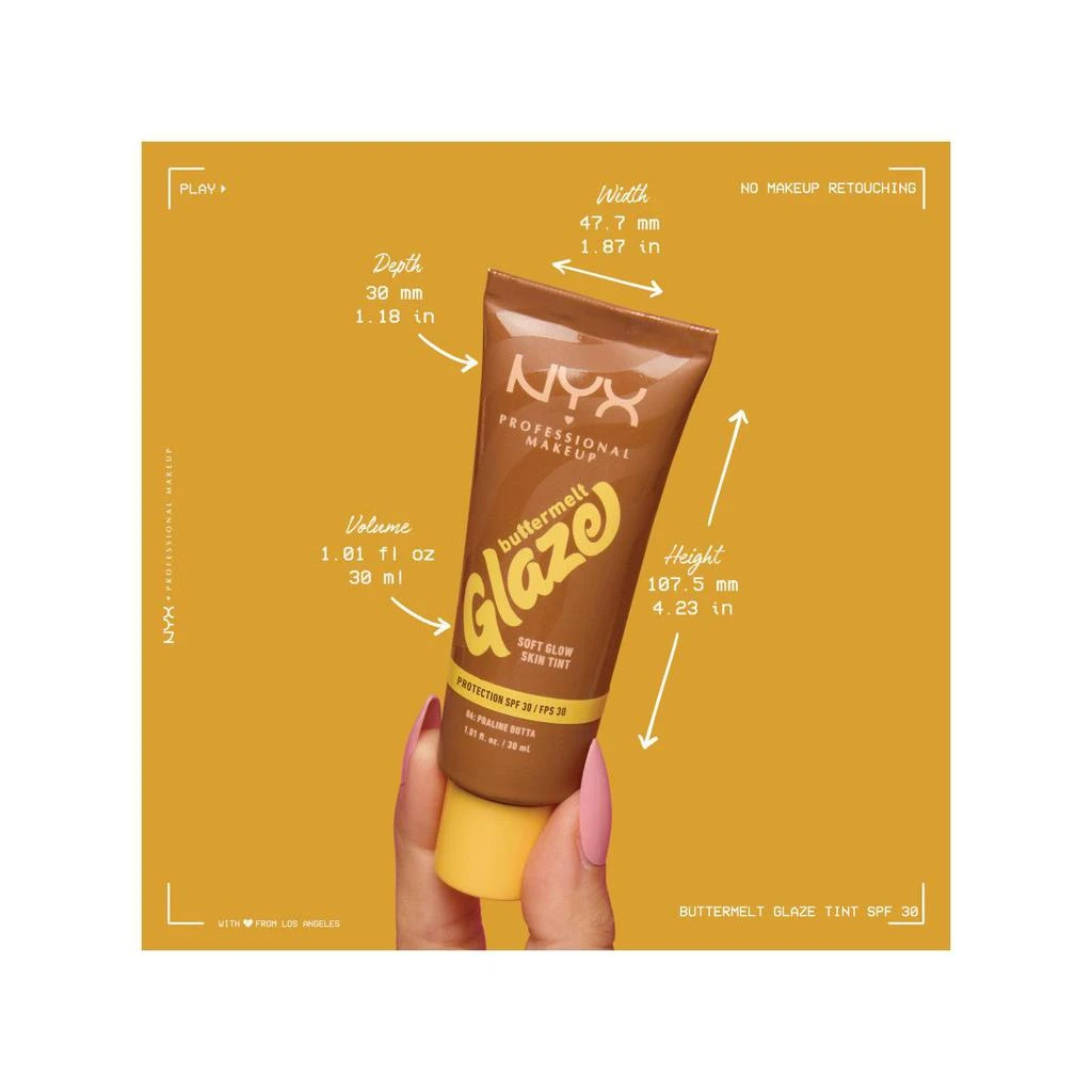 Octopus x Nyx Buttermelt Glaze Tint, Fond De Teint Spf30 Jusqu'À 12H De Tenue, Vanilla Bean Butta 13