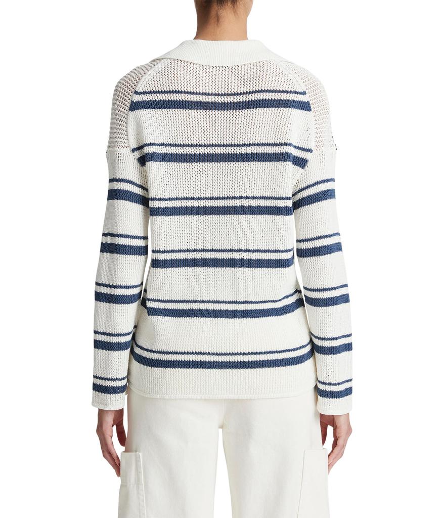 Vince Racked Ribbed Stripe Pullover