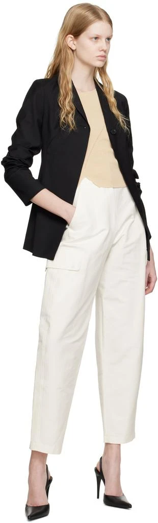 LVIR White Flap Pocket Trousers 4