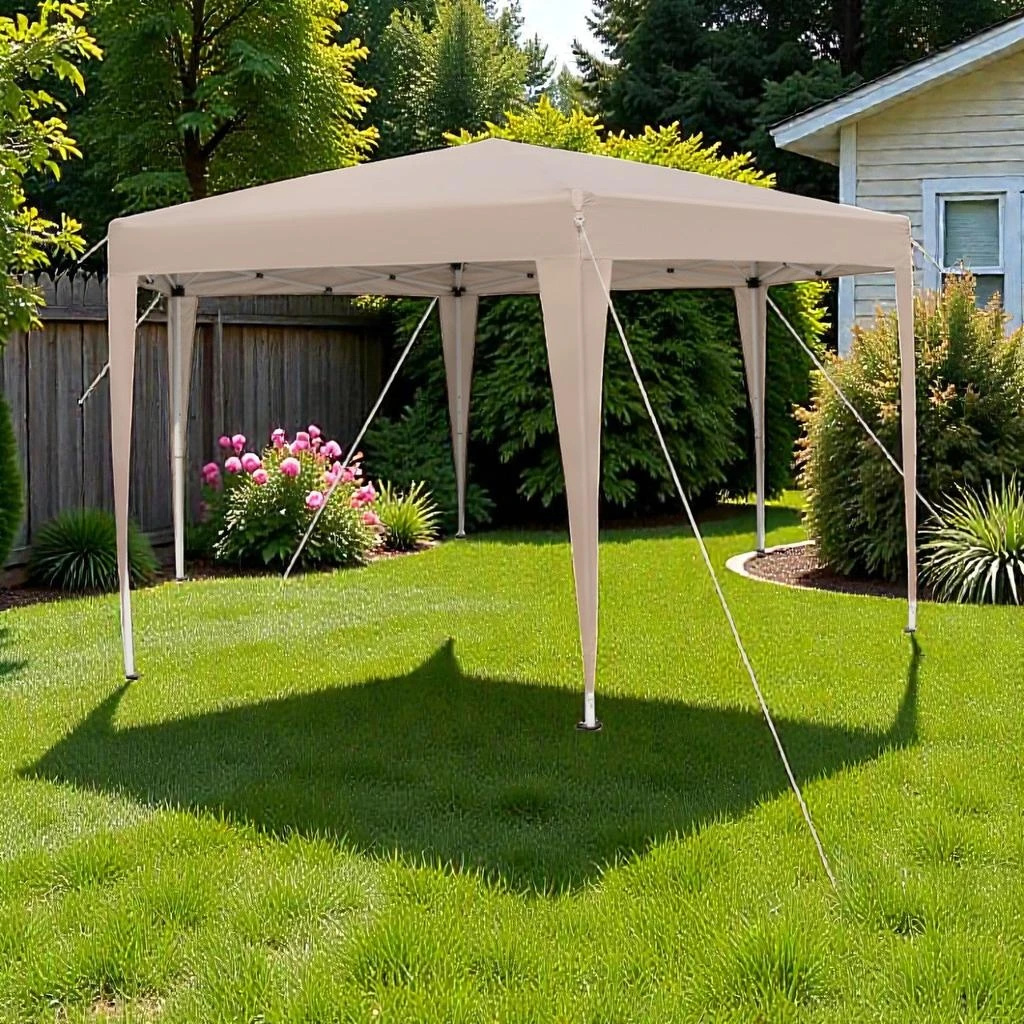 Hivvago 13 x 11.5 Ft Quick Setup Hexagonal Shelter with Adjustable Height and Stylish Leg Covers
