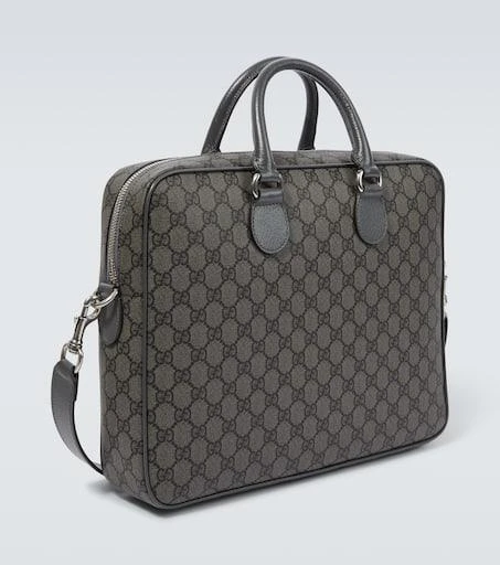 Gucci GG Supreme leather-trimmed briefcase 5