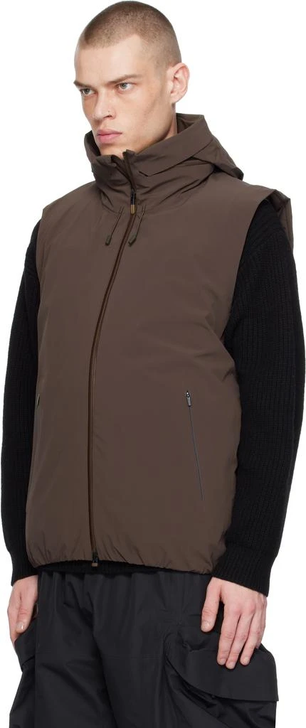 DESCENTE Brown Mizusawa Invisible INV-08 Down Vest 4