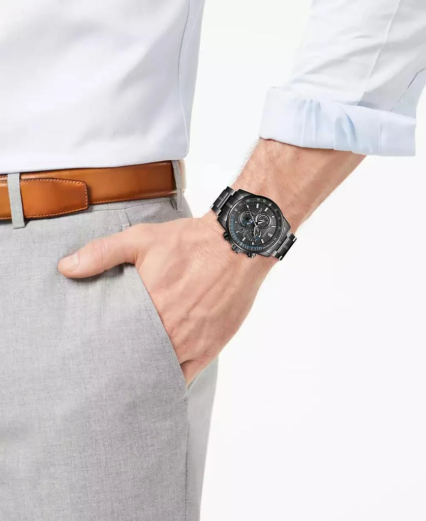 Citizen Eco-Drive Men's PCAT Gray Stainless Steel Bracelet Watch 43mm 3