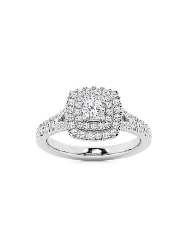 Saks Fifth Avenue ​​Build Your Own Collection Platinum 
0.93 TCW Diamond Engagement Ring 1