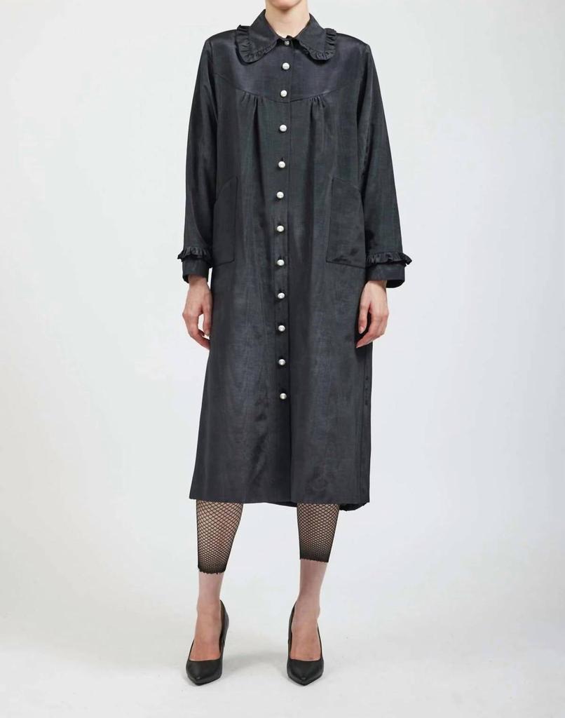 BATSHEVA Batsheva - Ruffle House Coat