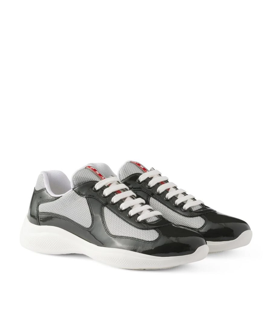 Prada Patent Leather-Blend America's Cup Sneakers 1