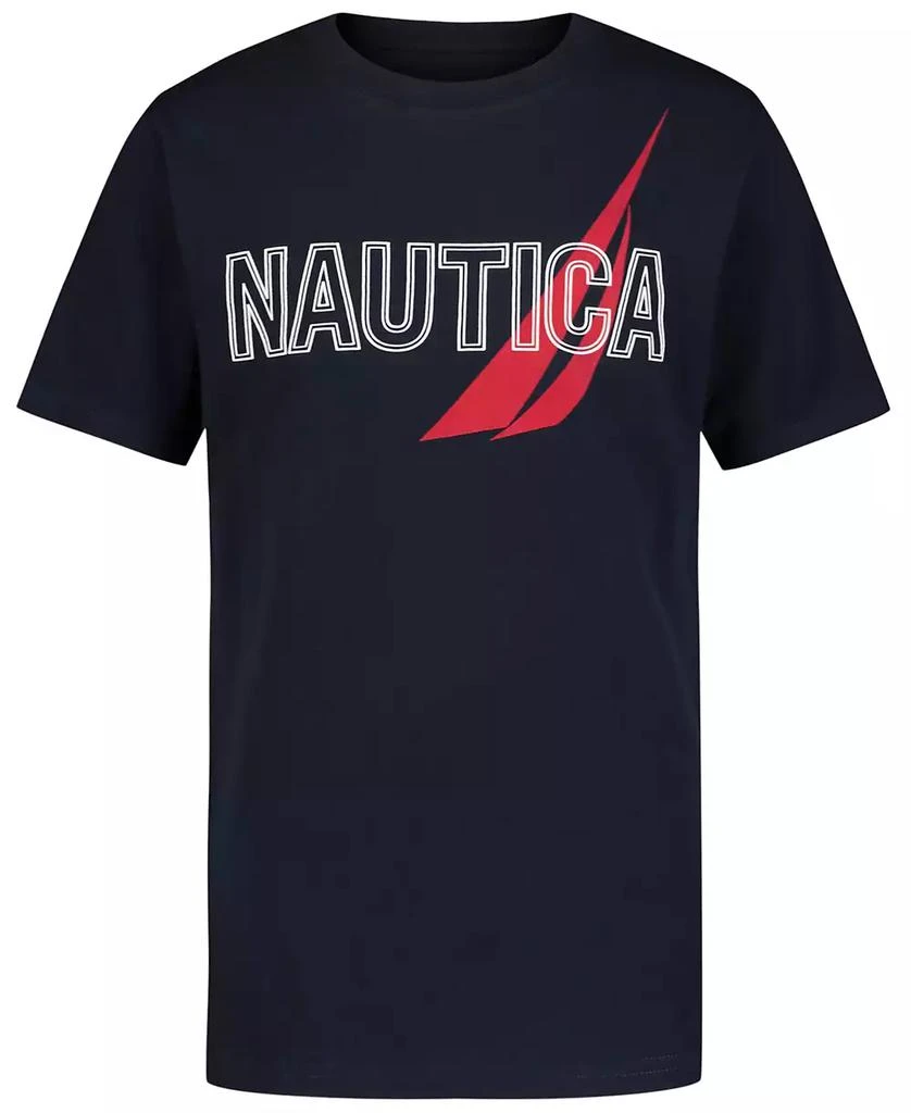 Nautica Toddler and Little Boys Overlapped Short Sleeve Tee 1
