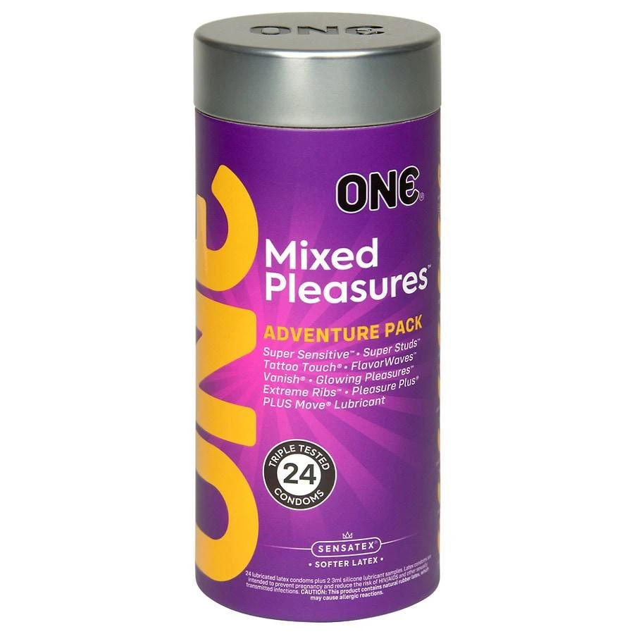 ONE® Mixed Pleasures Adventure Pack Condoms 1
