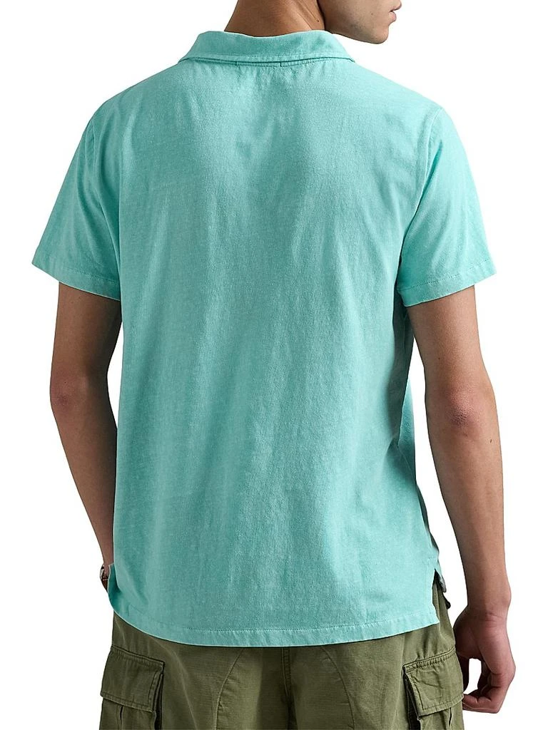 Ralph Lauren Cotton-Linen Johnny Collar Polo Shirt 4