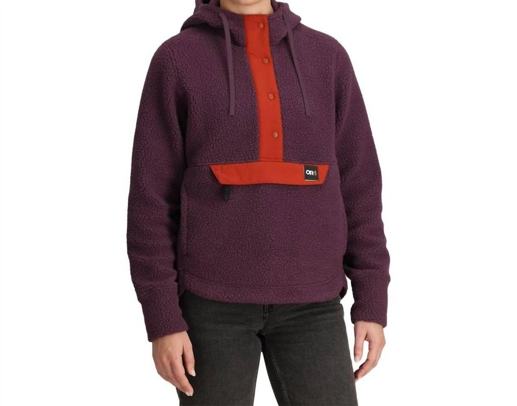 Outdoor Research Grayland Fleece Pullover Hoodie In Amethyst 1