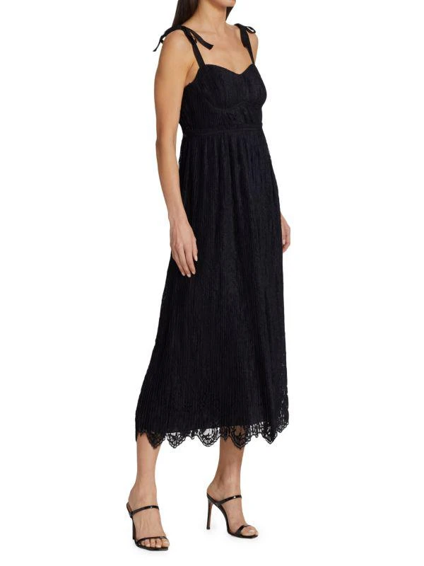 knee length dresses for ladies Imogen Lace Bustier Midi Dress – SIMKHAI main image 1