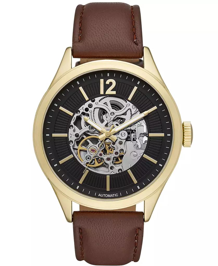 Folio Mens Brown Strap Automatic Watch 46mm