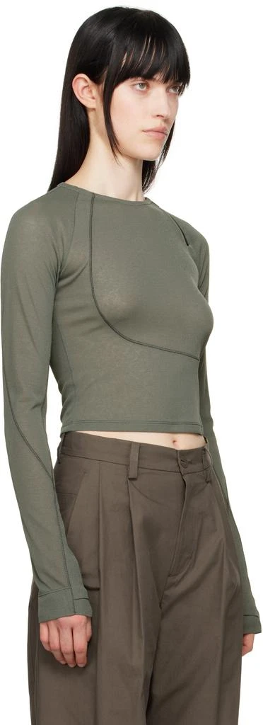 Hyein Seo Khaki Helix Long Sleeve T-shirt 2