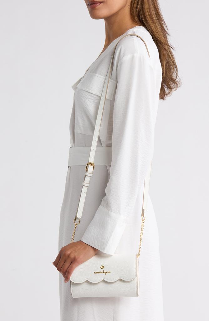 Nanette Lepore Ruthie Scallop Flap Wallet on a Chain