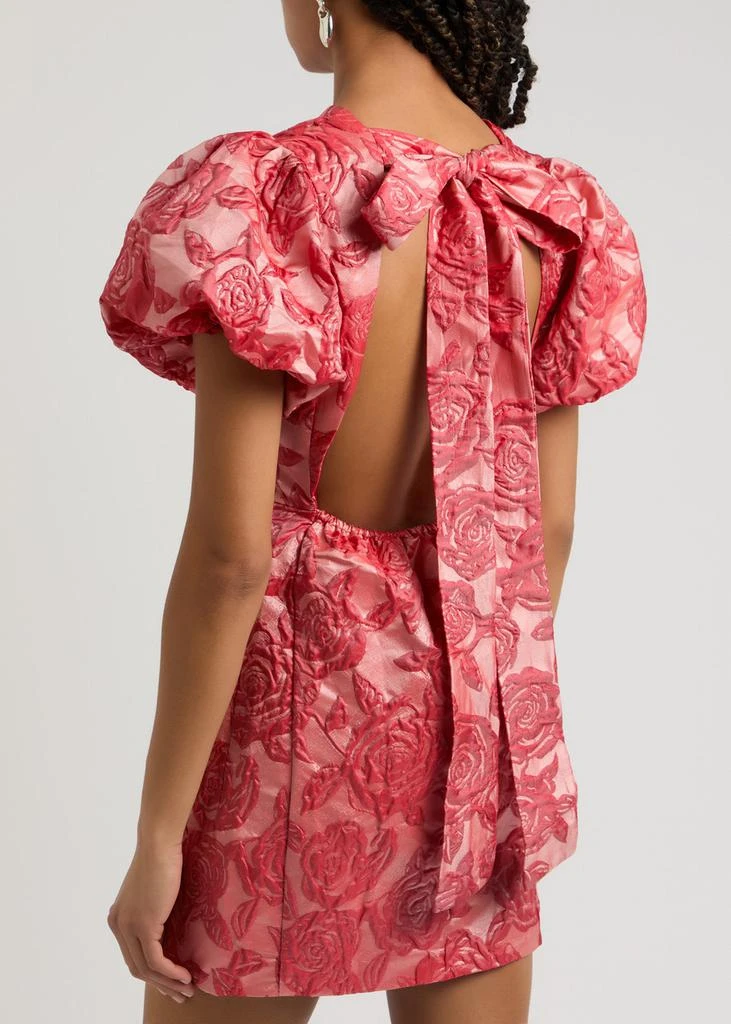 Sister Jane Grace floral-jacquard cloqué mini dress 3