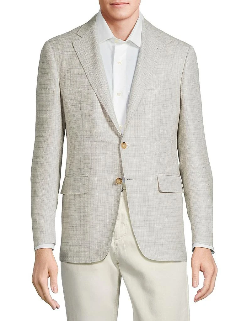 Canali Kei Wool-Blend Two-Button Sport Coat 3