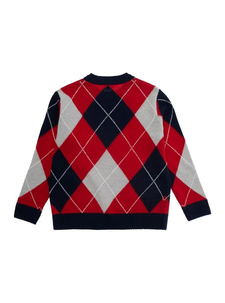 IL GUFO Il Gufo Diamond Pattern Crewneck Jumper 2