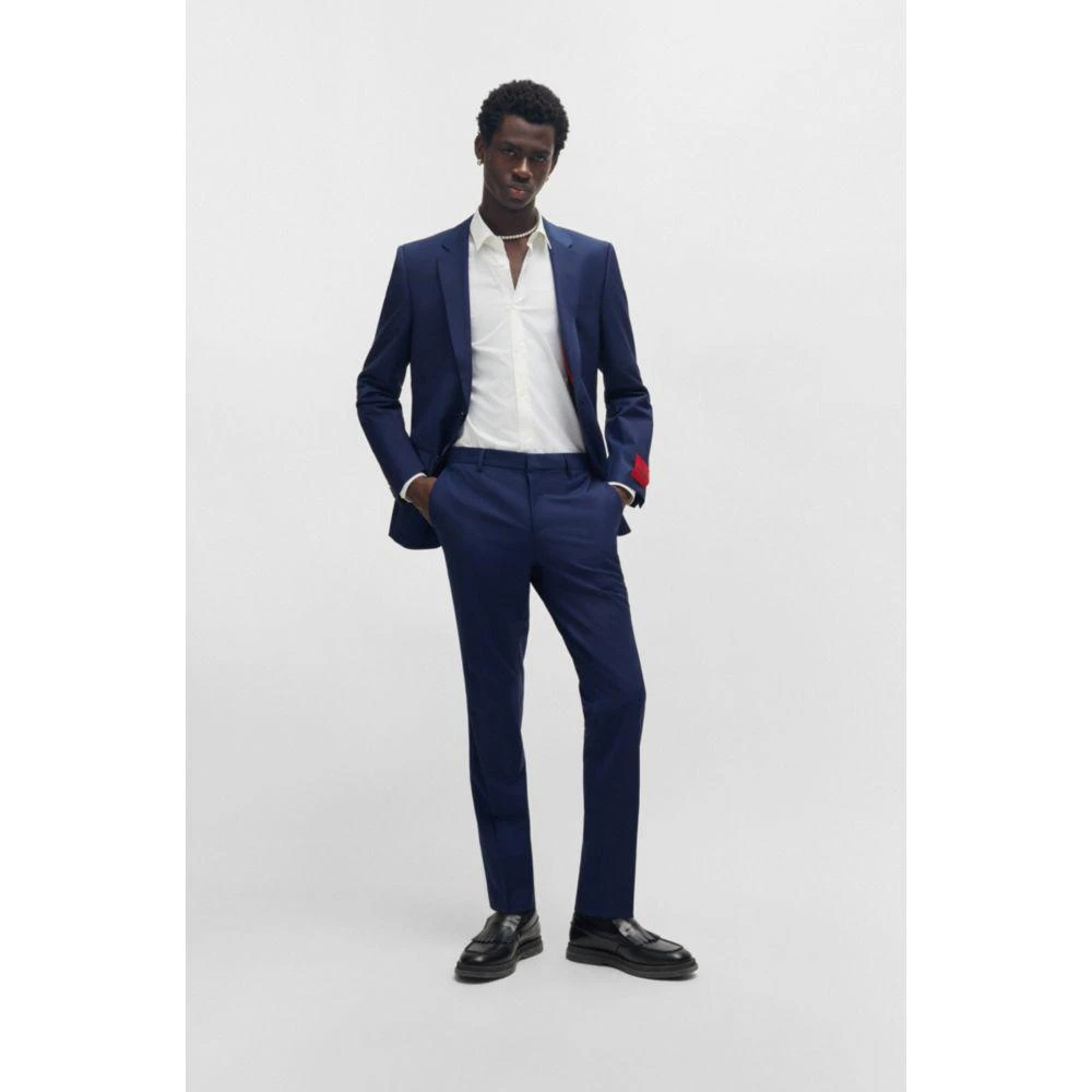 Slim-fit trousers in performance-stretch wool  On Sale Now with Up to 31%  Off | Discover Exclusive Deals & Savings at BeyondStyle  Authentic Hugo  Boss dress|men|clothing|pants with Limited-Time Discounts, Free Shipping,