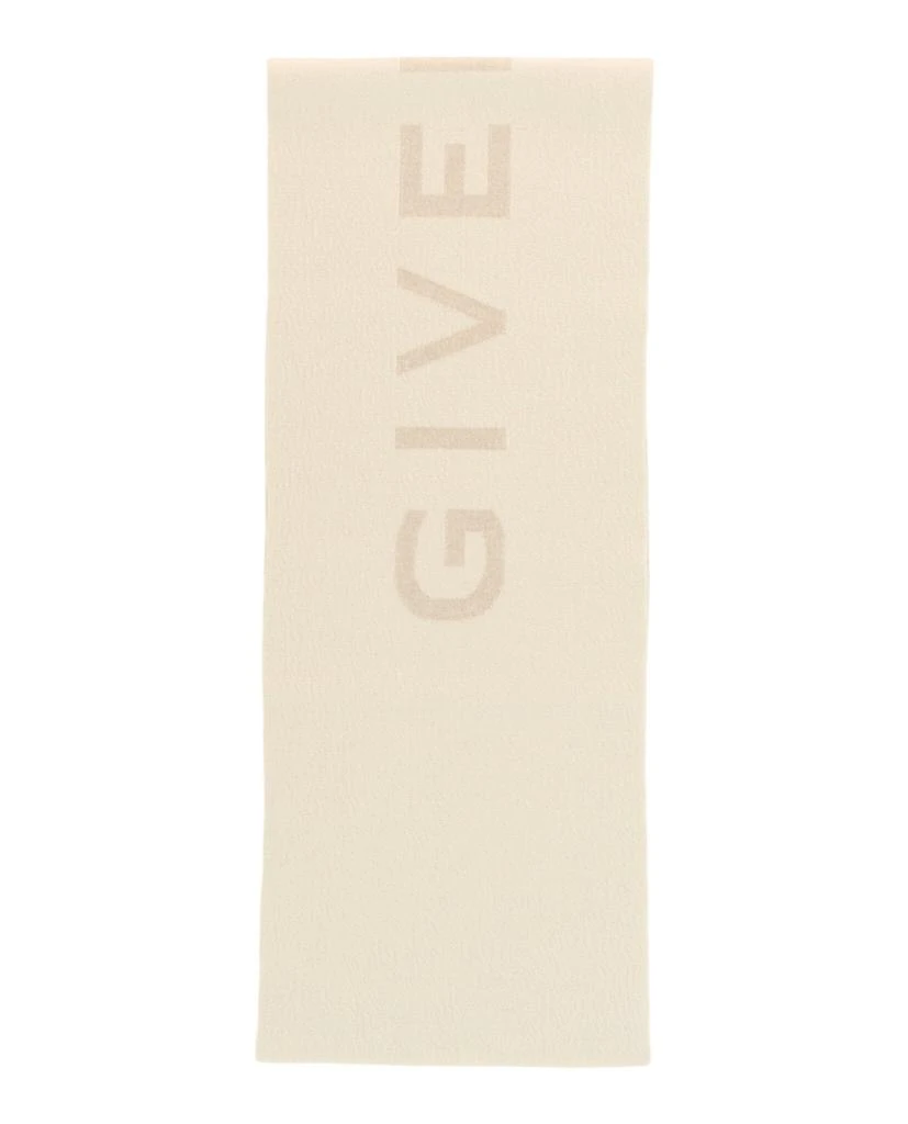 Givenchy Reversible Logo Wool Scarf